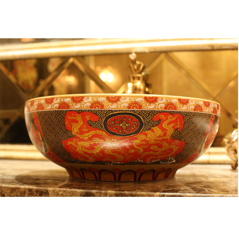 Aprilia Ancient Art Ceramic Bathroom Sink